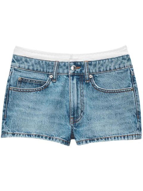 Alexander Wang high-rise denim shorts - Blue - zdjęcie produktu nr 1