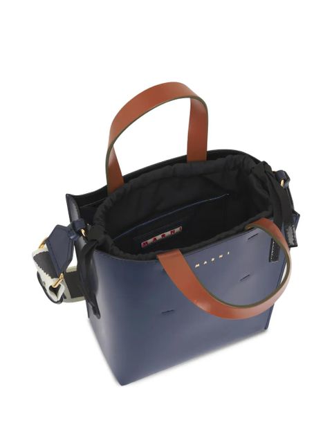 Marni mini Museo colourblock tote bag - Green