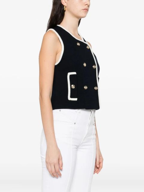 Maje button-fastening vest - Blue