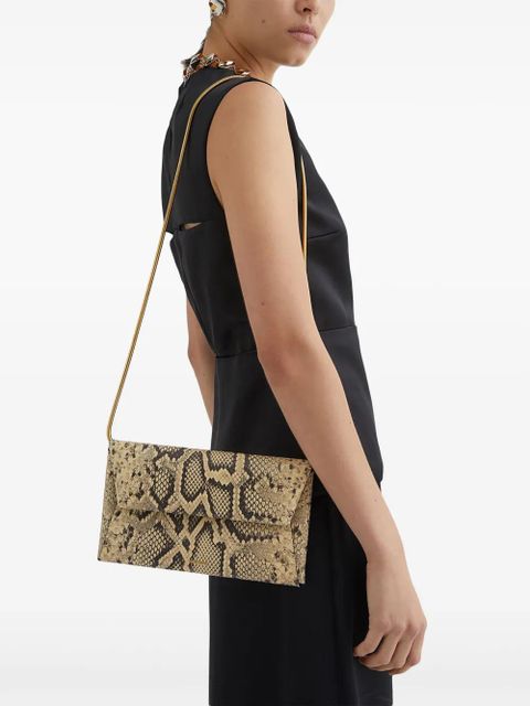 Jil Sander small snakeskin-print folded bag - Neutrals - zdjęcie produktu nr 2