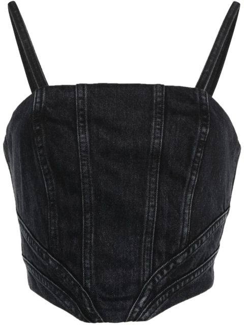 AMIRI corset crop top - Black - zdjęcie produktu nr 1