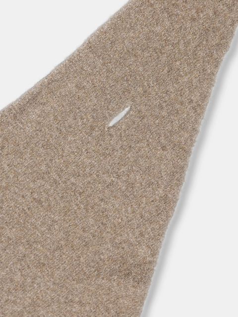 Pedro del Hierro szalik z domieszką wełny damski kolor beżowy gładki 4962464 - zdjęcie produktu nr 2