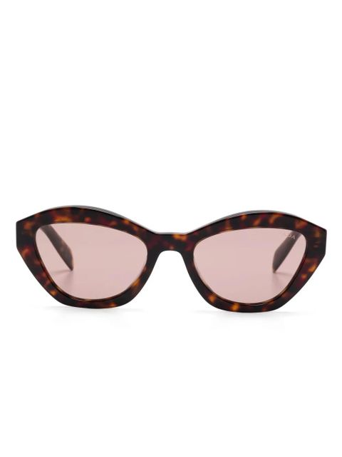 Prada Eyewear geometric-frame sunglasses - Brown - zdjęcie produktu nr 1