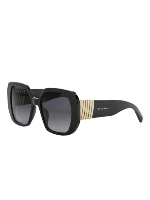 Bvlgari geometric-frame sunglasses - Black - zdjęcie produktu nr 2