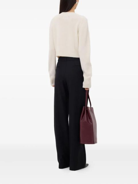 LouLou de Saison ribbed cashmere cardigan - White