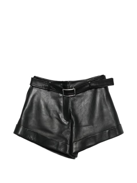 Sportmax leather shorts - Black - zdjęcie produktu nr 1
