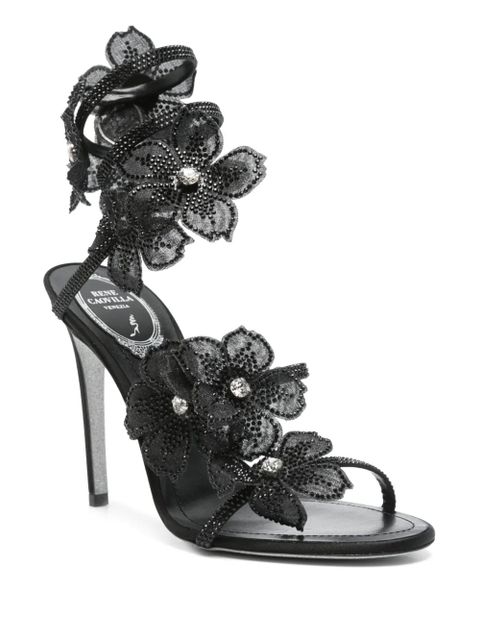 René Caovilla 105mm Floriane sandals - Black - zdjęcie produktu nr 2