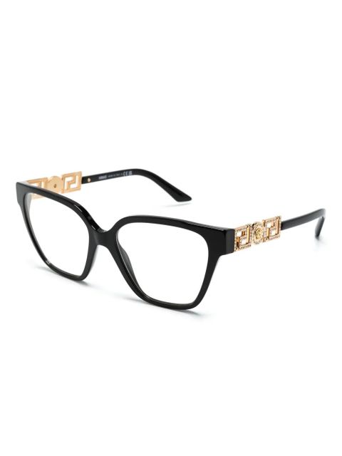 Versace Eyewear wayfarer-frame glasses - Black - zdjęcie produktu nr 2