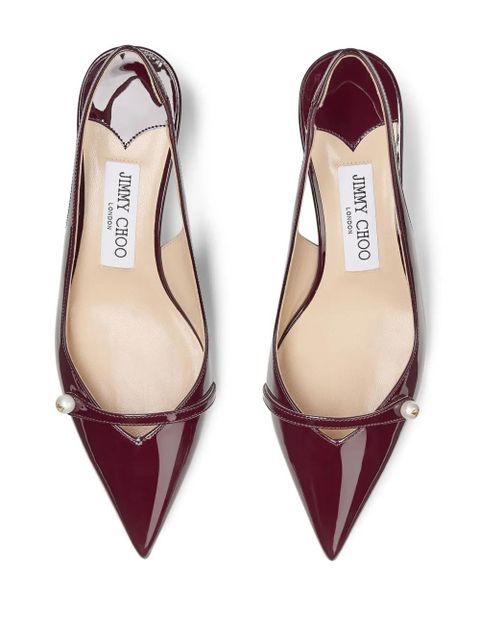 Jimmy Choo 45mm Amita slingback pumps - Red