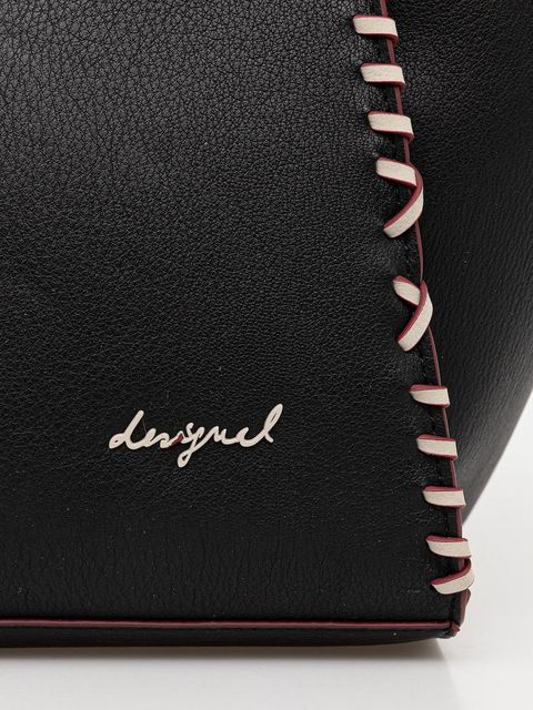 Desigual torebka MANHATTAN PESPUNTES G kolor czarny 25WAXP95