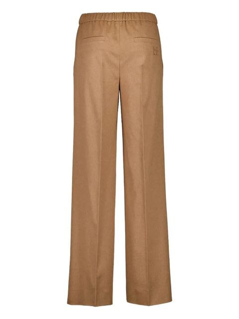 Miu Miu elastic-waist woven trousers - Brown - zdjęcie produktu nr 2