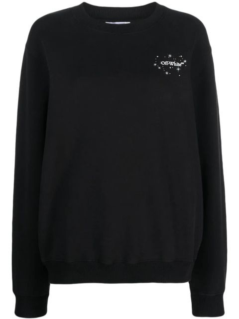 Off-White Bling Stars Arrow cotton sweatshirt - Black - zdjęcie produktu nr 1