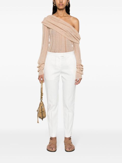 ISABEL MARANT Nolena cigarette-fit trousers - White