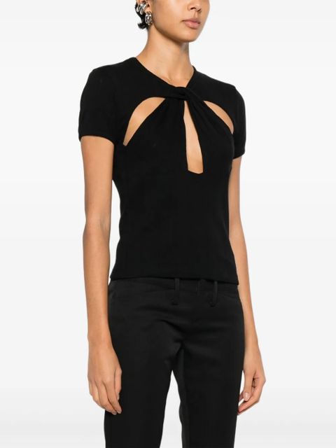 Coperni cut-out T-shirt - Black