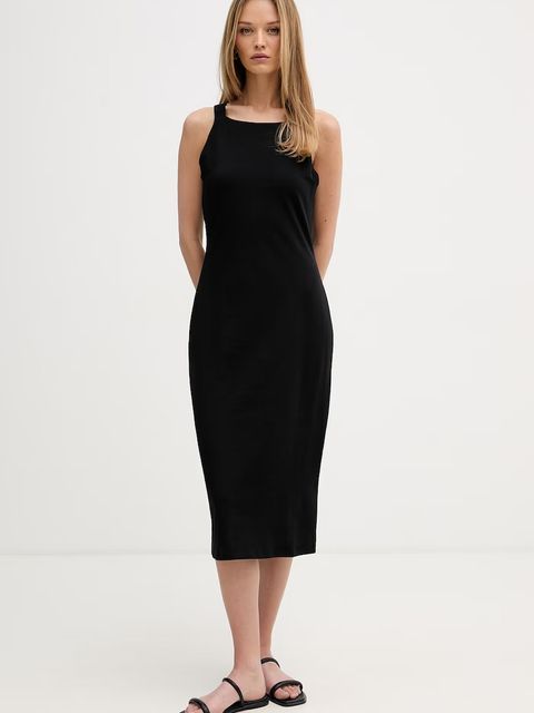 DKNY sukienka bawełniana z elastanem - zdjęcie produktu nr 1
