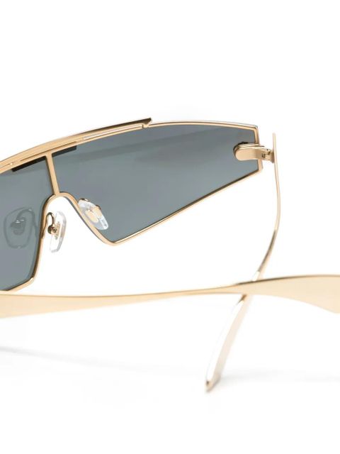 Versace Eyewear oversize-frame sunglasses - Gold
