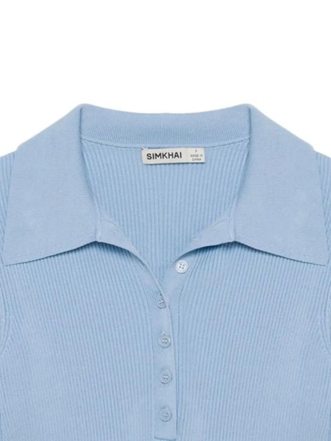 Simkhai Secily polo - Blue - zdjęcie produktu nr 2