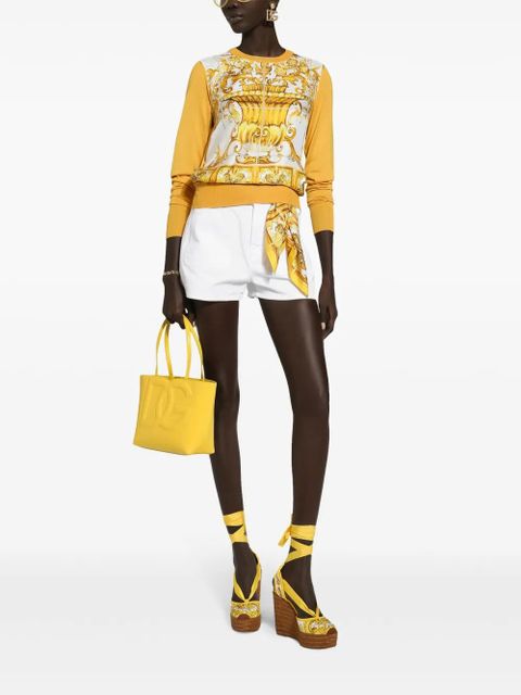 Dolce & Gabbana Denim cotton shorts - White