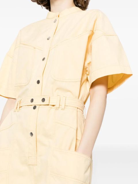 MARANT ÉTOILE Kiara cotton playsuit - Yellow