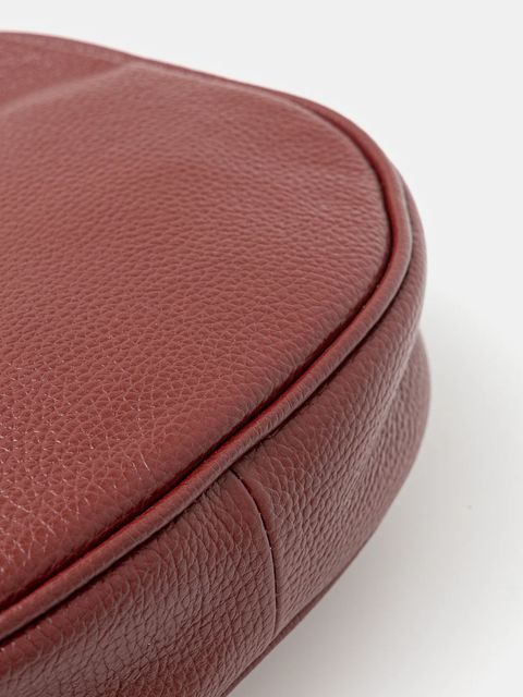 Answear.LAB torebka skórzana kolor bordowy