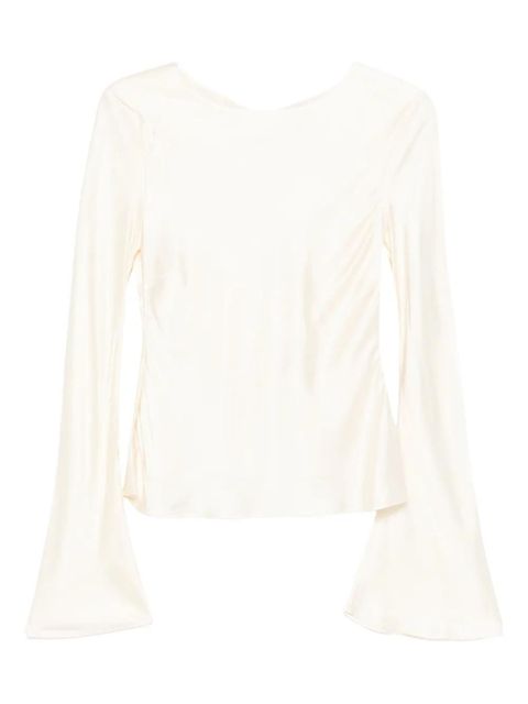 GANNI long sleeve blouse - Neutrals - zdjęcie produktu nr 1