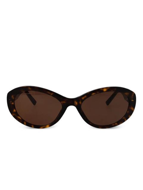 Balenciaga Eyewear oval-frame sunglasses - Brown - zdjęcie produktu nr 1