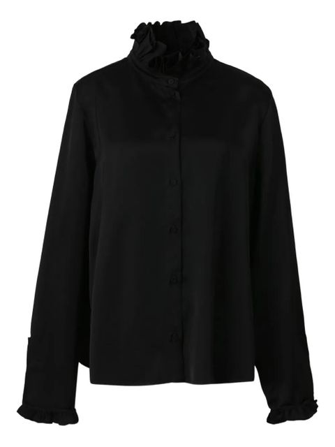 Jil Sander ruffled collar blouse - Black - zdjęcie produktu nr 1