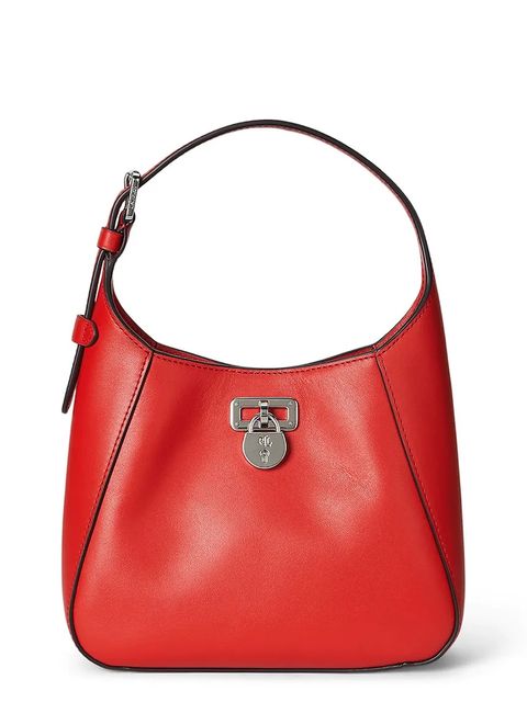 Lauren Ralph Lauren torebka skórzana kolor pomarańczowy 431966750 - zdjęcie produktu nr 1