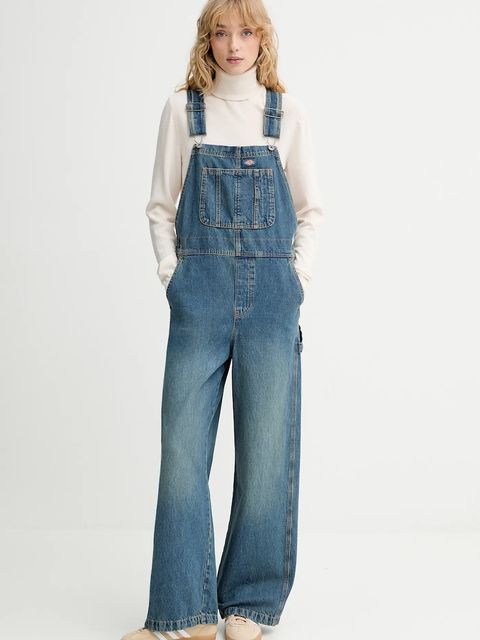 Dickies ogrodniczki jeansowe damskie DK0A87N7 - zdjęcie produktu nr 1