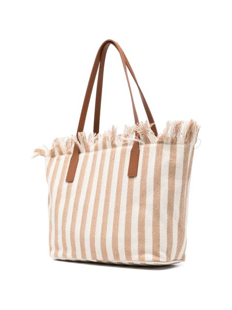MC2 Saint Barth medium City stripes beach bag - Neutrals - zdjęcie produktu nr 2
