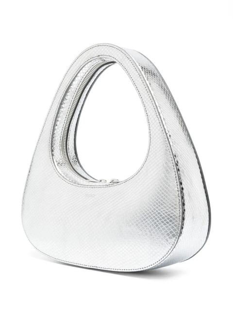 Coperni Swipe leather tote bag - Silver