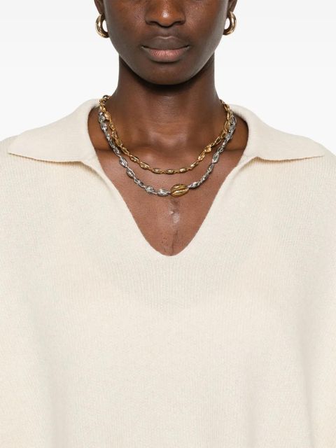 Alanui Finest polo sweater - Neutrals