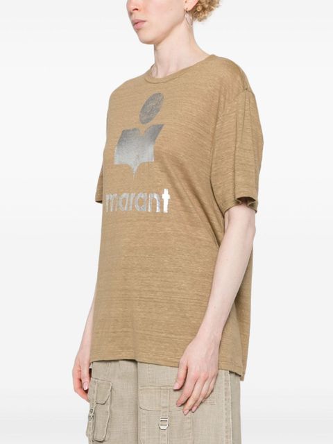 MARANT ÉTOILE Zewel logo-print T-shirt - Neutrals
