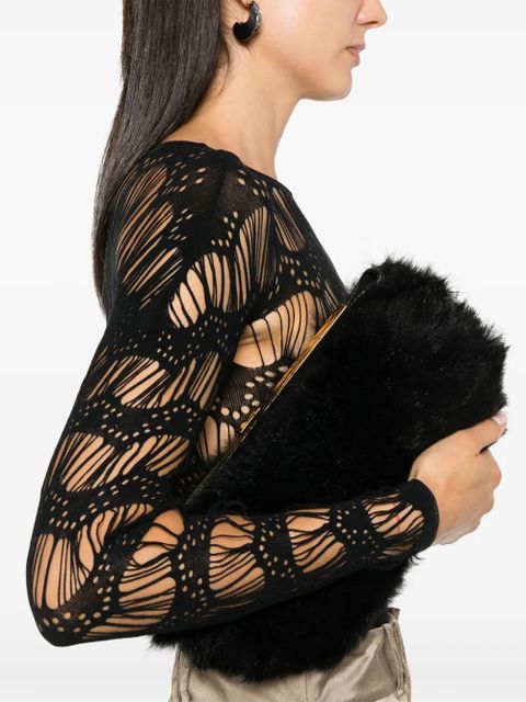 Saint Laurent ladder-knit jersey bodysuit - Black