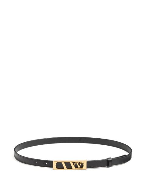 Valentino Garavani VLogo-signature rectangular-buckle belt - Black - zdjęcie produktu nr 1