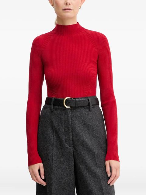 TWINSET ribbed turtleneck sweater - Red - zdjęcie produktu nr 1