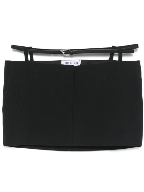 The Attico double-waisted mini skirt - Black - zdjęcie produktu nr 1