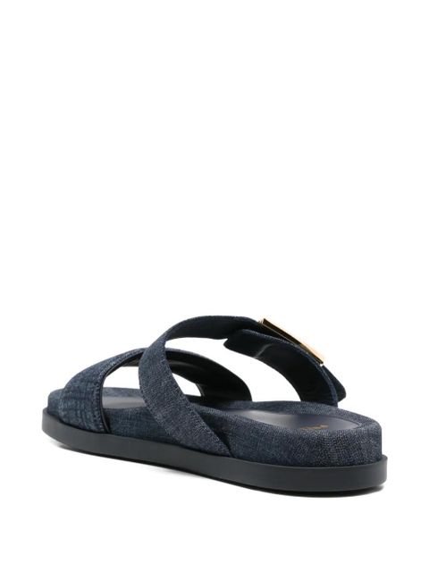 FENDI buckle-strap sandals - Blue