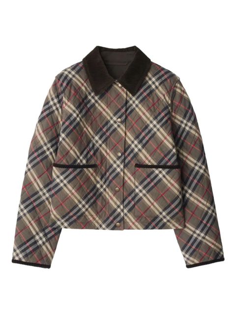 Burberry Check quilted jacket - Brown - zdjęcie produktu nr 1
