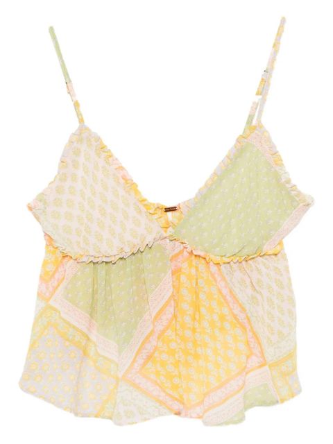 Free People Alix printed tank - Green - zdjęcie produktu nr 1