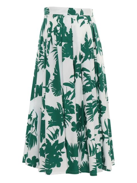 Max Mara floral-print midi skirt - Green - zdjęcie produktu nr 2
