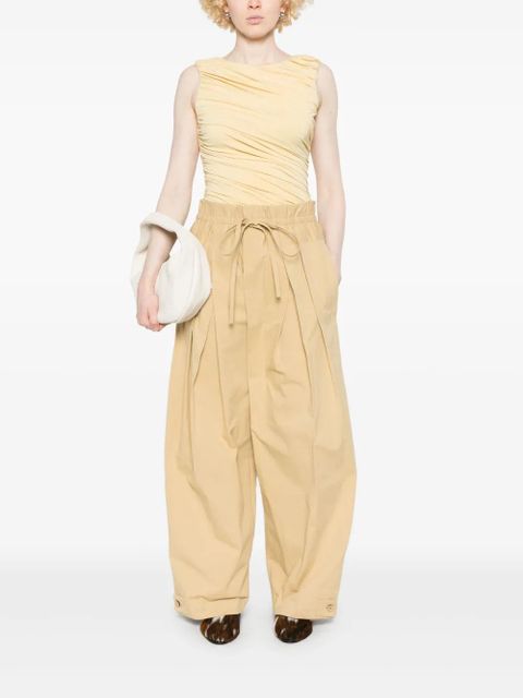 Jil Sander cotton trousers - Brown - zdjęcie produktu nr 2