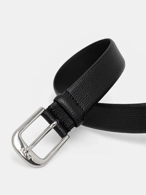 BOSS pasek skórzany damski kolor czarny 50480298