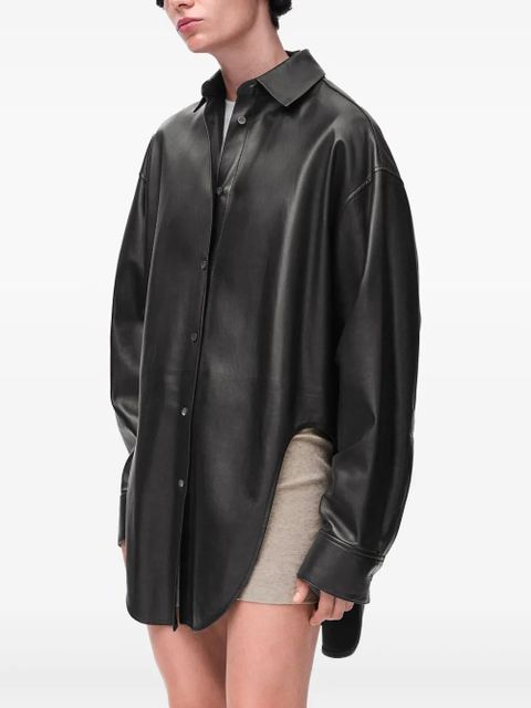 LOEWE leather shirt - Black