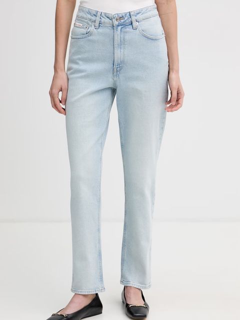 Calvin Klein Jeans jeansy mom fit damskie - zdjęcie produktu nr 1