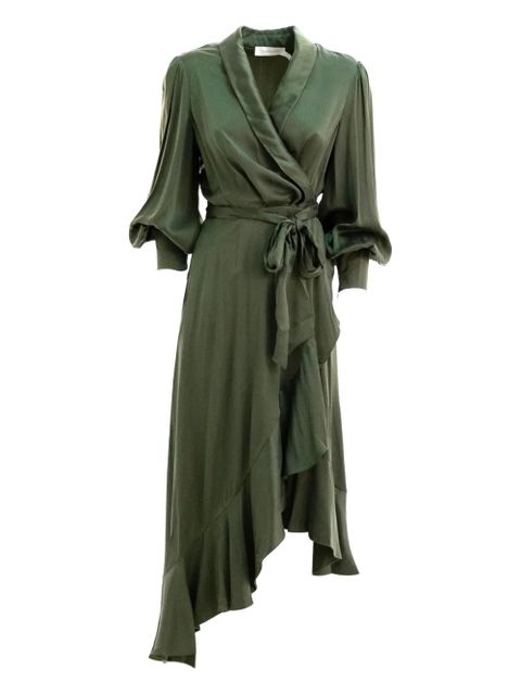 ZIMMERMANN ruffled wrap dress - Green - zdjęcie produktu nr 1