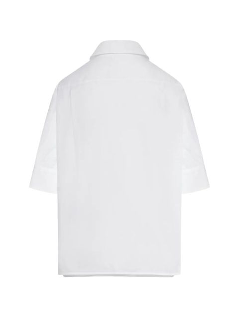 Jil Sander cuffed top - White - zdjęcie produktu nr 2