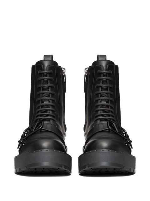 Valentino Garavani 45mm VLogo Signature combat boots - Black