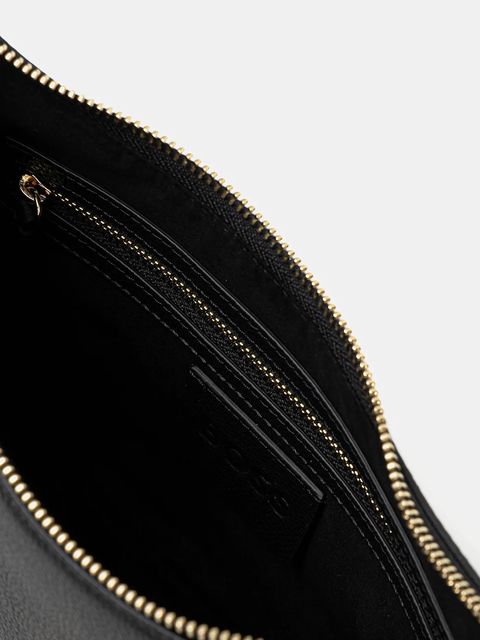 BOSS torebka skórzana kolor czarny 50547705