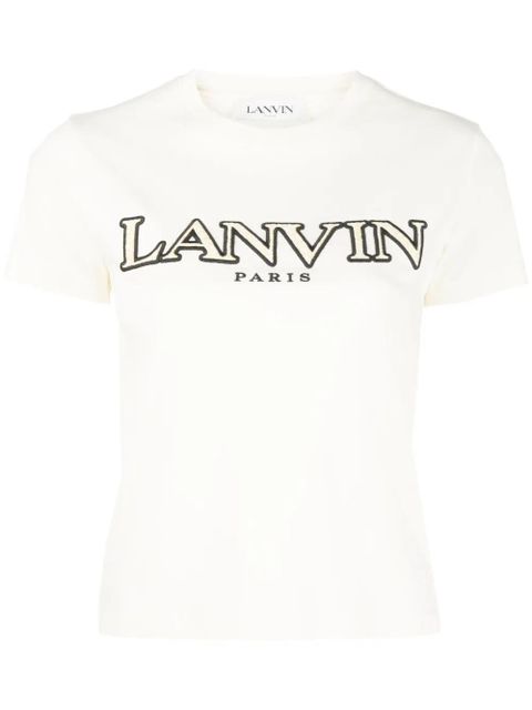 Lanvin logo-patch T-shirt - White - zdjęcie produktu nr 1
